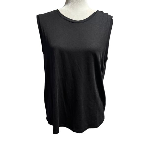 Quince Cotton Modal Muscle Two Tank Bundle (Black & Navy, Size L) - Picture 2 of 8